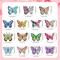 15 Pcs Butterfly Diamond Painting Keychain Kits Colorful Spring Butterfly Diamond Art Keychain Summer DIY Ornaments for Adults Purse Backpack Handbag Decor